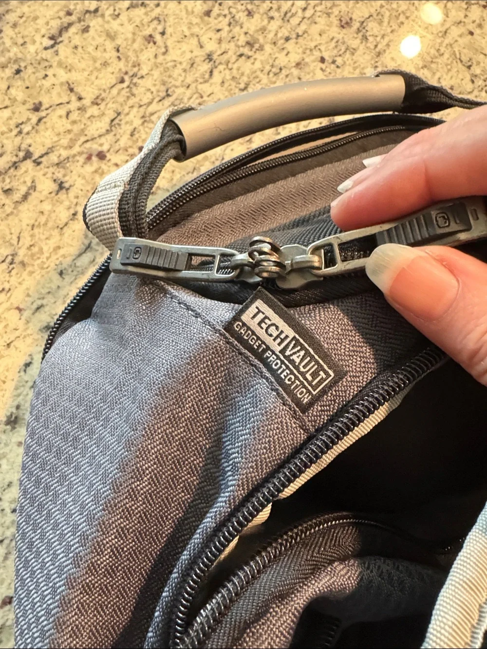 OGIO Prospect Gray and Black Multi-Compartment Travel Backpack